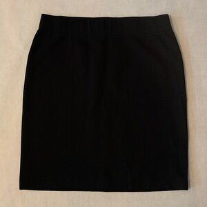 Madewell stretchy black mini skirt - M
